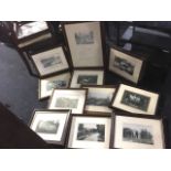 Eleven framed old photographs of Wooler and its surrounds. (11)