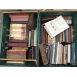 Two boxes of books - novels, reference, history, cooking, childrens, Mrs Beetons, a Babminton