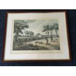 A Victorian style print, Partridge Shooting after Samuel Howatt, with numbered plate, mounted &