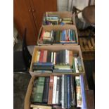 A quantity of books including a set of Folio Society Jane Austens, novels, reference, poetry,