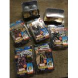 Five boxed and unopened Marvel Legends - Wasp, Longshot, Psylocke, X-23 and Captain Marvel; and