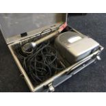 A cased CamScam drain camera with screen, cables, battery pack, torch camera, etc. (A lot)