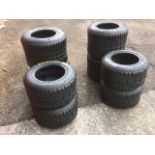 Two sets of unused Dunlop tubeless go-kart tyres - 11.5 x 7.10-6. (8)