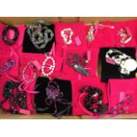 A quantity of Lola Rose jewellery including necklaces and bracelets mounted with semi-precious and