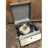 A 70s Bush Monarch record player, with speaker to front panel - working.