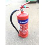 A Firepoint powder fire extinguisher.