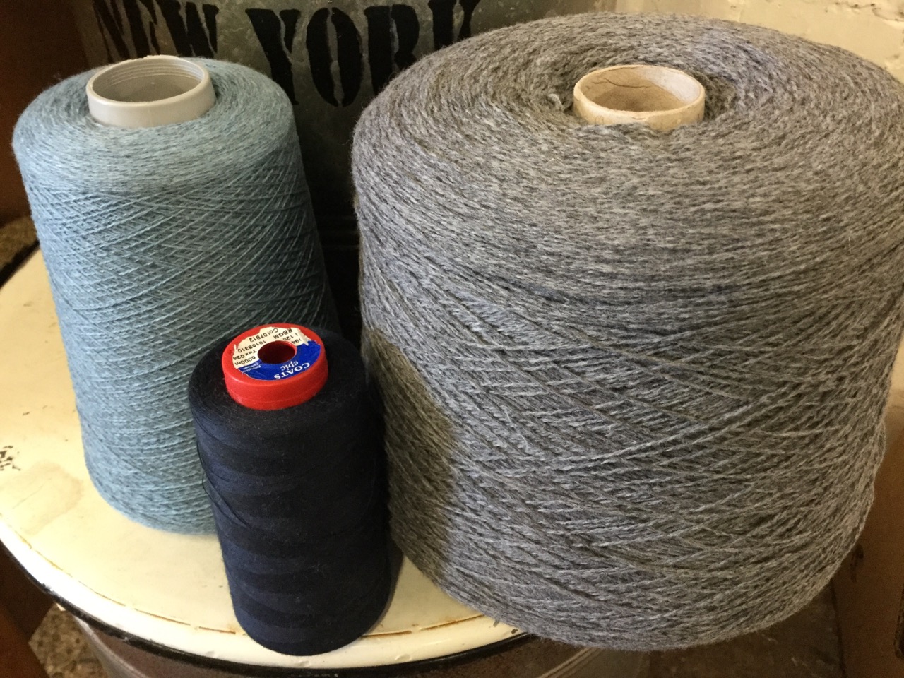 Two boxes of spools - threads, wool, yarns, cotton, etc. (35) - Image 3 of 3