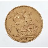 Victorian gold sovereign - 1876