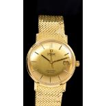 1960s gentlemen's Omega Automatic Seamaster DeVille gold (18ct) wristwatch,