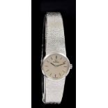 1980s ladies' Omega white gold (9ct) wristwatch with Omega 17 jewel 625 calibre movement,