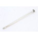 Late Victorian silver pencil in the form of a 4 inch nail, with engraved monogram (marks rubbed),