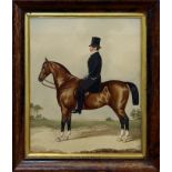 Richard Dighton (1795 - 1880), watercolour - The Honourable John Whyte upon his bay horse,