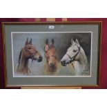 Susan Crawford, coloured print - We Three Kings,