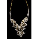 Art Deco-style diamond necklace,