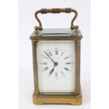 Late 19th / early 20th century clock with French eight day timepiece movement and cylinder