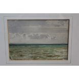 *Norman Wilkinson (1878 - 1971), pair of watercolours - still seas, signed, in gilt frames, 12.
