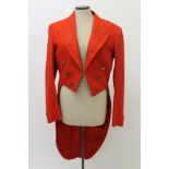 Gentlemen's hunt evening tailcoat with brass buttons for the Bicester & Warden Hill Hunt (now the