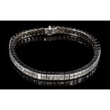 Fine diamond line bracelet by Adler,