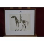 *Dame Elisabeth Frink (1930 - 1993), lithograph - Small Horse and Rider, 1970, in glazed frame,