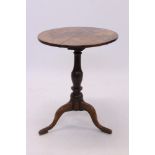 18th century primitive oak and fruitwood wine table,