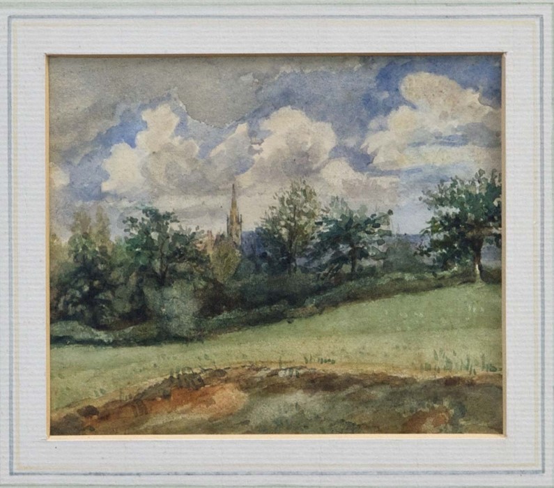 Thomas Churchyard (1798 - 1865), watercolour - St.