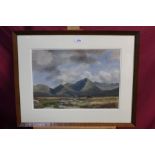 Richard Hawarth, 20th century watercolour - Connemara landscape, signed, in glazed frame,