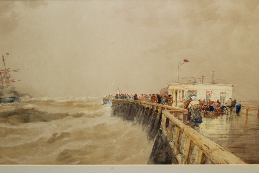 Thomas Bush Hardy (1842 - 1897), watercolour - paddle steamer and shipping in the harbour, - Image 3 of 3