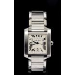 Gentlemen's Cartier Tank Francaise Automatic stainless steel wristwatch, reference no.