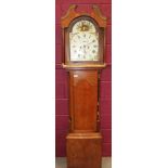 Early 19th century Scottish longcase clock with eight day movement,