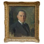 Cowan Dobson (1894 - 1980), oil on canvas - portrait of a gentleman,