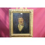 Manner of Sir William Beechey, oil on panel - portrait of a gentleman, in gilt frame,