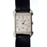 Art Deco Gotham wristwatch with 17 jewel movement,