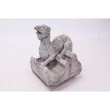 Antique, possibly Medieval carved stone gargoyle,