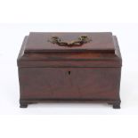 Good mid-18th century mahogany tea caddy in the Chippendale style,