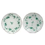 Pair of Bristol saucer dishes,