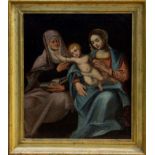 Continental School (17th century), oil on canvas - mother and child with another female figure,