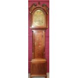 Late 18th / early 19th century longcase clock with eight day movement,