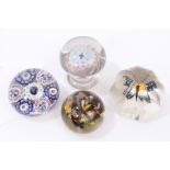 19th century millefiori glass paperweight,