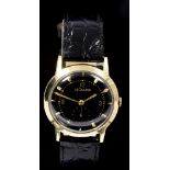 1950s gentlemen's LeCoultre gold wristwatch with 17 jewel movement,
