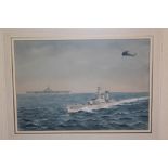 Captain Eric Tufnell (1888 - 1978), watercolour and bodycolour - H.M.S.