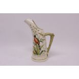 Fine Royal Worcester hand-painted blush ivory jug,