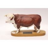 Beswick Connoisseur model - Hereford Bull,