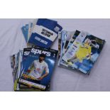 Football Programmes - selection of Tottenham Hotspurs late 1960s onwards Home programmes