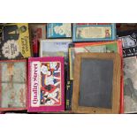 Selection of boxed children's toys - including Solitaire, Lotto, jigsaw puzzles,