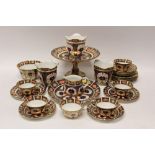 Selection of Royal Crown Derby Imari tea set items - comprising six cups, six saucers,