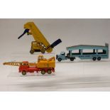 Dinky - Pullmore Car Transporter no. 982, 20-Ton Lorry Mounted Crane 'Coles' no.