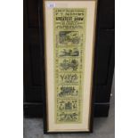 Late 19th century double sided poster for P.