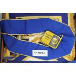 Masonic regalia - including aprons, medals and associated items,