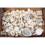 Collection of crested china - various manufacturers - including Arcadian, Willow Art, Shelley,