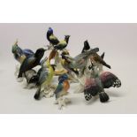 Nine various Karl Ens porcelain birds (all damaged) CONDITION REPORT Mostly damaged